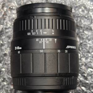 SIGMA 28-80/3.5-5.6 for Sony A （NO SONY E ，NO 微單，no 無反）