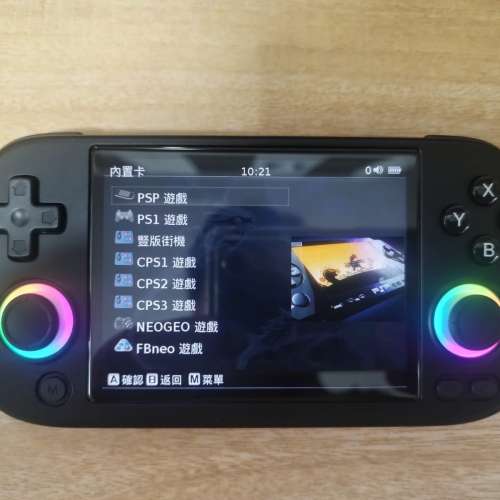 99.9%新 ANBERNIC RG40XXH 遊戲掌機附(跟機128GB 遊戲SD)