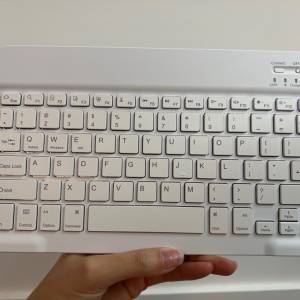 全新白色平板藍牙鍵盤 laptop PC MacBook iphone android BT Bluetooth keyboard i...