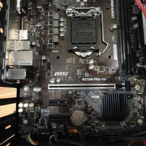 MSI H310M PRO-VH 主版連火牛、機箱、DVDRW