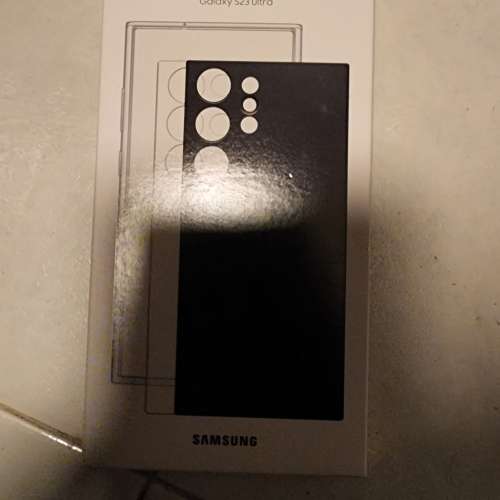 全新未開三星原裝Galaxy S23 Ultra 黑色邊框背蓋兩用保護殼