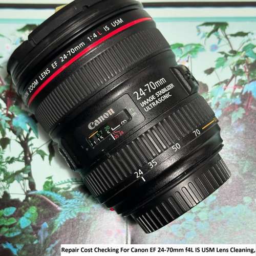 Repair Cost Checking For Canon EF 24-70mm f4L IS USM Err01, Lens Cleaning
