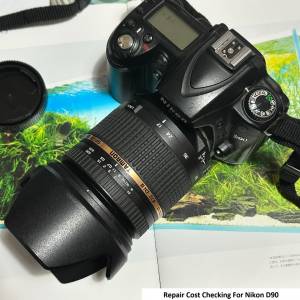 Repair Cost Checking For Nikon D90 出 Err Code 維修格價參考方案