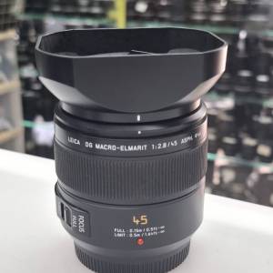 PANASONIC LEICA DG MACRO-ELMARIT 45MM F2.8 ASPH  LIKE NEW