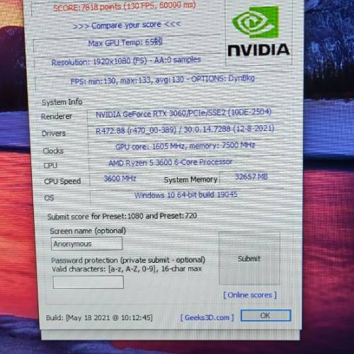 MSI RTX™ 3060 VENTUS 3X 12G OC