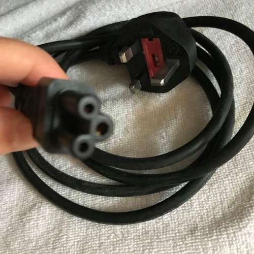 Power Cord cable for Laptop adaptor 電源線 （ 三腳凸頭 ）