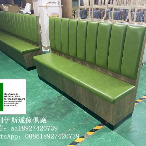 訂製餐廳酒吧梳化工廠，靠墻儲物箱長椅，梳化設計訂造，防火皮革卡座，冰室梳化，麵...