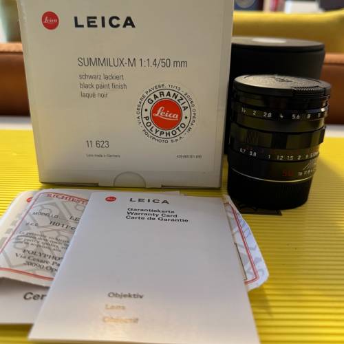 Leica Summilux 50mm f1.4 Black Paint E46 #11623 New Old Stock
