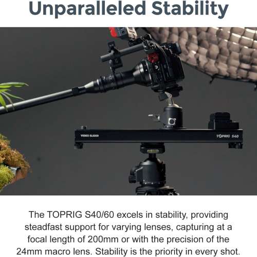 Accsoon TopRig S60 60cm Motorized Camera Slider 電動滑軌