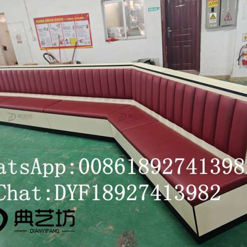 訂造防火卡位梳化，餐廳傢私訂造，單面梳化，雙面梳化定制，卡位梳化廠家，時尚卡位...