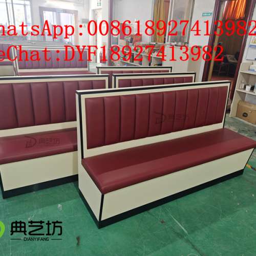 訂造防火卡位梳化，餐廳傢私訂造，單面梳化，雙面梳化定制，卡位梳化廠家，時尚卡位...