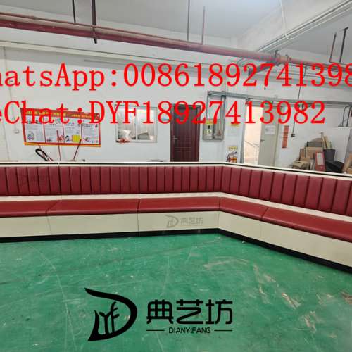 訂造防火卡位梳化，餐廳傢私訂造，單面梳化，雙面梳化定制，卡位梳化廠家，時尚卡位...