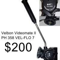 Velbon Videomate II PH 358 VEL-FLO 7 can $100