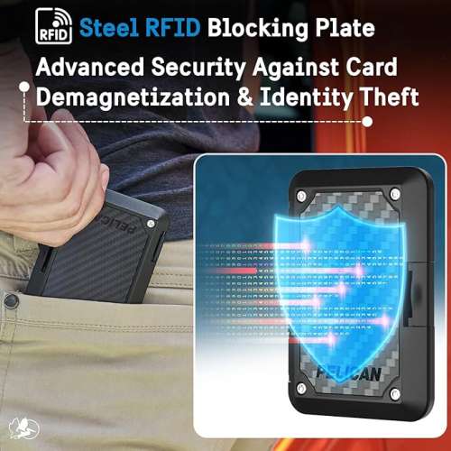 Pelican&trade; Shield MagSafe RFID Blocking Wallet (Carbon Fiber 碳纖維)