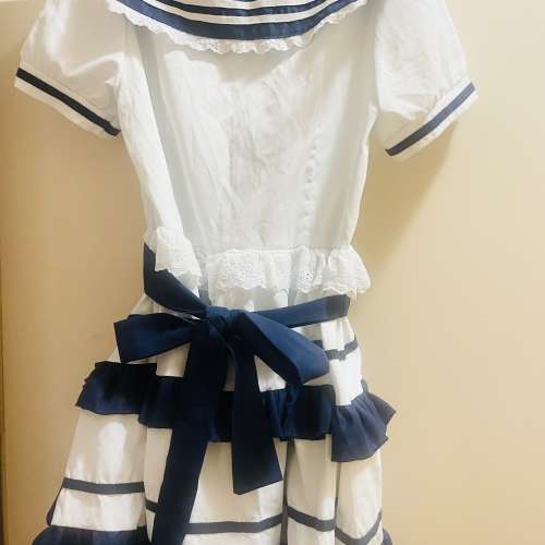 全新日系海軍風連衣裙