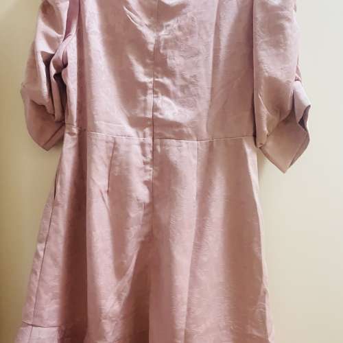 全新日系粉色連身裙