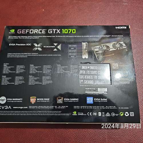出售 evga1070