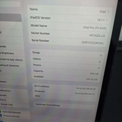 iPad Pro 2018 11寸 256GB