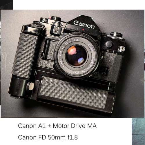 CANON A1 + Motor Drive MA摩打 + FD 50mm f/1.8