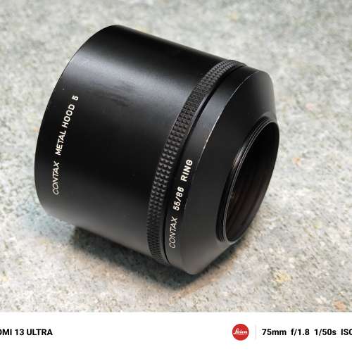 Contax hood 5 and 55/86 step up ring