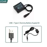 TUSAR Dummy Battery & USB / AC Power Supply Kit For Panasonic DMW-BLE9 /  BLG10