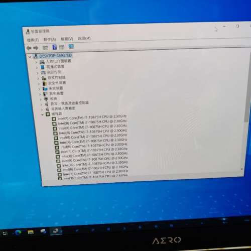 Gigabyte AERO 15 OLED 4K RTX2060 i7-10875H gaming laptop notebook 技嘉 4K遊戲...