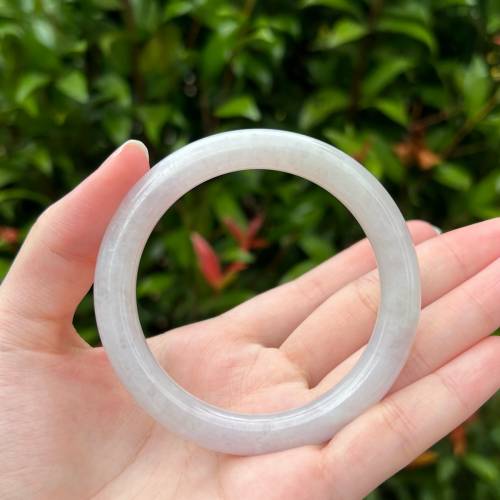 翡翠 | 天然緬甸翡翠A貨 冰粉手鐲 56.5圈（附證書）