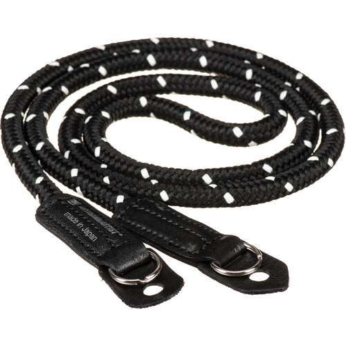 Artisan & Artist ACAM-701 Pin-Dot Cord Strap (Black/White, Standard)