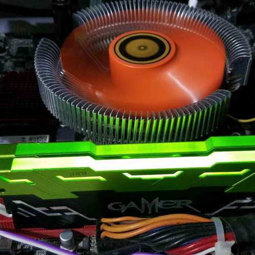 2 PCS of GAMER DDR4 8GB (TOTAL 16GB) C16 RGB GREEN GAMING  RAM