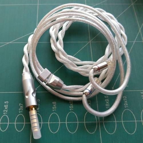 (冷凍處理)單晶銅鍍銀QDC插針耳機升級線