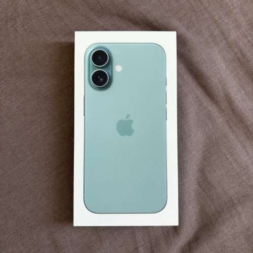 $6000 iPhone 16 Teal綠色 256GB 充電次數7次 保到25年11月16日