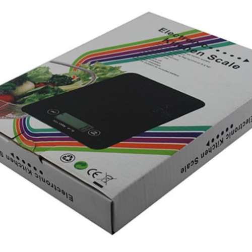 全新 黑色 玻璃 廚房磅 電子磅 電子秤 KITCHEN SCALE