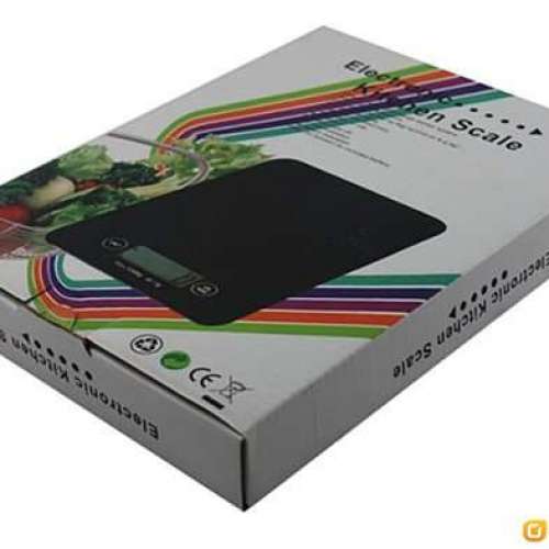 全新 白色 玻璃 廚房磅 電子磅 電子秤 KITCHEN SCALE