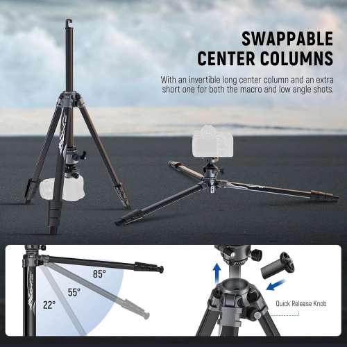 NEEWER LITETRIP LT07 156.5cm Aluminum Travel Tripod