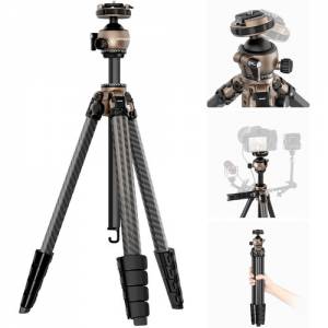 Neewer LT35 LiteTrip Carbon Fiber Travel Tripod with Panoramic Ball Head