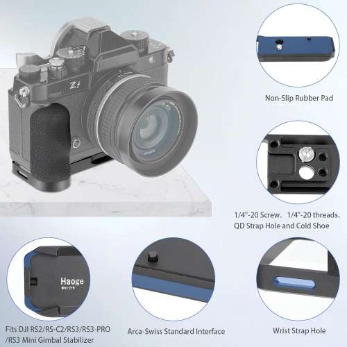 MHG-ZFB Handle HandGrip For NIKON Zf Camera Body L-Shape Grip Bracket (快拆手柄)