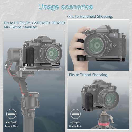 MHG-ZFB Handle HandGrip For NIKON Zf Camera Body L-Shape Grip Bracket (快拆手柄)