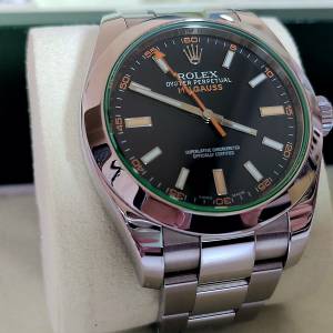 Rolex Milgauss 116400GV 綠玻璃 888 全套Full set