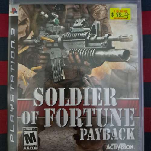 PS3 Soldier of Fortune Payback 遊戲光碟