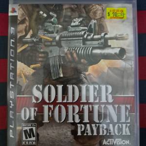 PS3 Soldier of Fortune Payback 遊戲光碟
