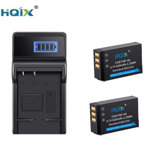 HQIX NP-48 Rechargeable Lithium-Ion Battery With Charger For FUJIFILM