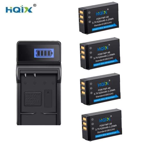 HQIX NP-48 Rechargeable Lithium-Ion Battery With Charger For FUJIFILM