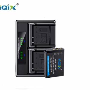 HQIX NP-48 Battery With LCD Display USB-C Dual Charger 代用鋰電池連充電機