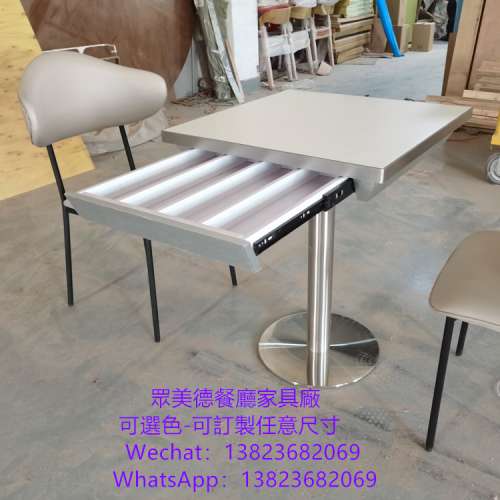 抽屜儲物桶餐桌訂製工廠,大理石餐檯傢俱訂造,餐館檯凳,茶餐廳飯臺table,專業傢俬訂...