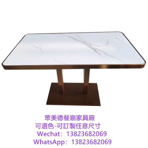 傢俬訂製工廠,眾美德餐廳傢具廠,訂造餐廳二四人桌,茶餐廳雲石大理石家私,深圳餐廳家...