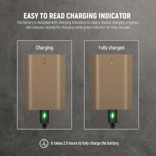 NEEWER USB-C Rechargeable Lithium-ion Battery replaces SONY NP-FZ100 代用鋰電池