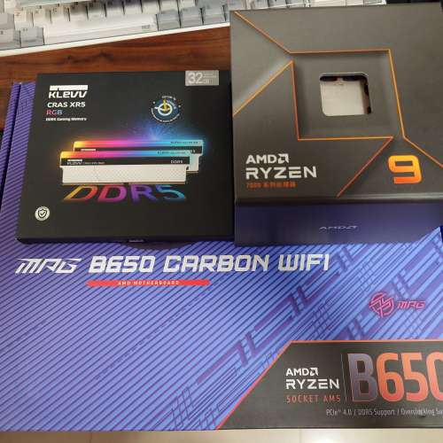 MSI B650 CARBON WIFI + R9 7950X + KLEVV 32G 6000