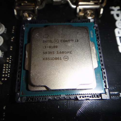 Intel® Core™ i3-8100 3.6GHz 連 H310CM-HDV 主版 Kingston 8GB Ram Socket 1151