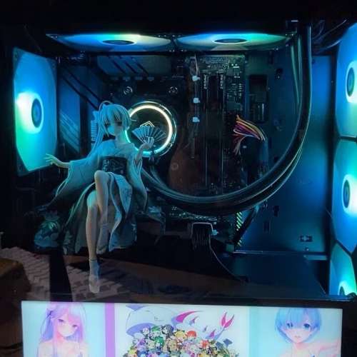 第 10 代 Intel® Core™ i7 處理器 台式水冷電競RGB 電腦主機，高配16G 記憶體，4G...