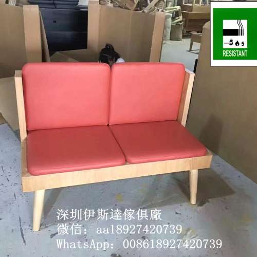雙人位沙發，餐飲店梳化，卡位梳化訂造，咖啡廳梳化，奶茶店梳化，實木卡座，深圳梳...